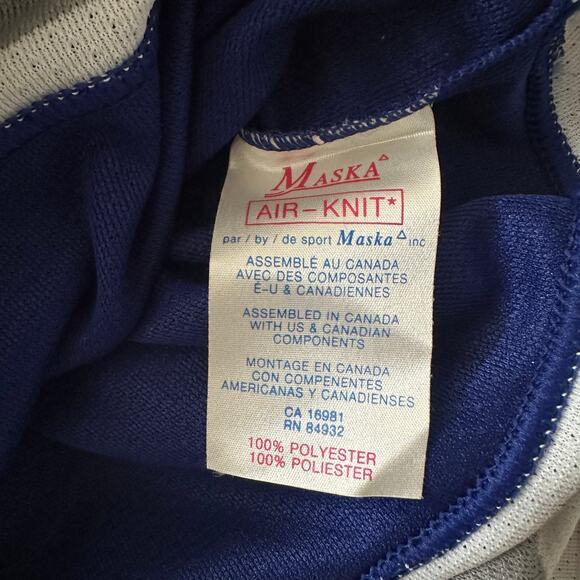 Vintage Sudbury Wolves CCM Maska Air Knit Hockey Jersey Minor League Moose - Picture 6 of 6